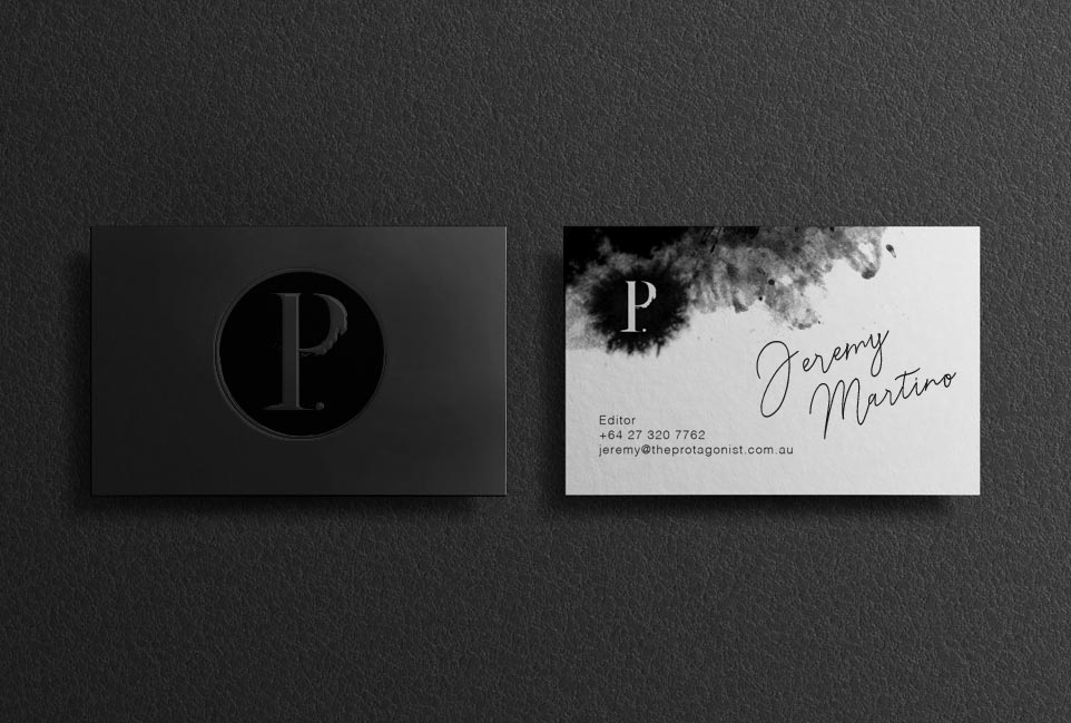 frankly-Protagonist-branding-logo-business-card